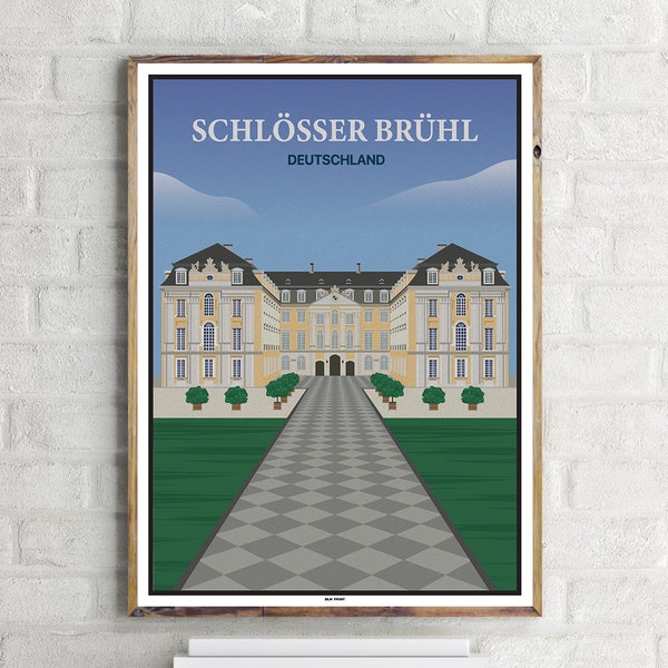 Schlösser Brühl (1) - Vintage Travel Poster