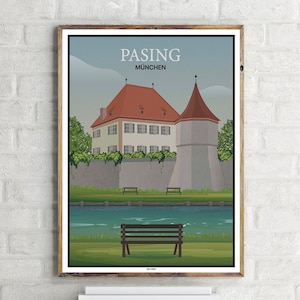 München Pasing (1) - Vintage Travel Poster