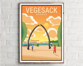 Bremen Vegesack (1) - Vintage Travel Poster