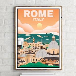 Gianicolo Rome (1) - Vintage Travel Poster