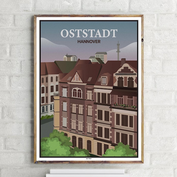 Hanover Travel Poster Etsy