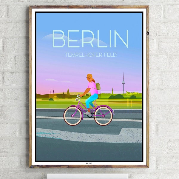 Tempelhofer Feld (1) - Vintage Travel Poster