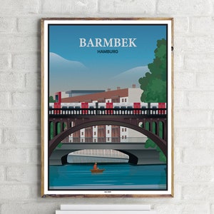 Hamburg Barmbek (1) - Vintage Travel Poster