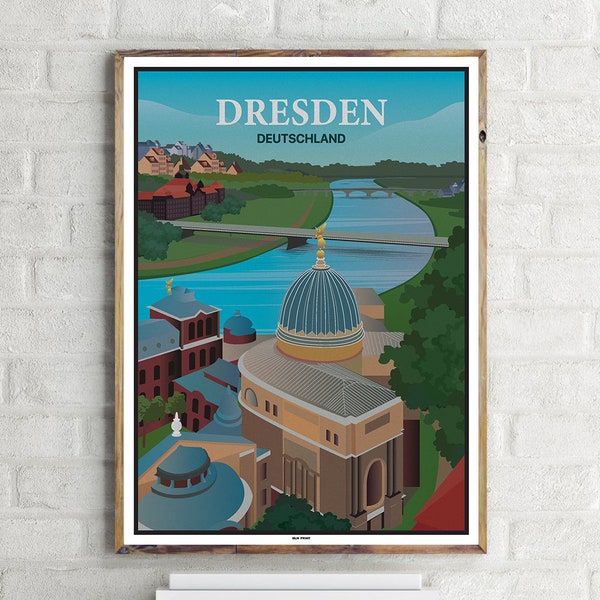 Universität der Künste Dresden (1) - Vintage Travel Poster