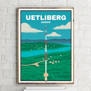 Uetliberg Zürich (1) - Vintage Travel Poster