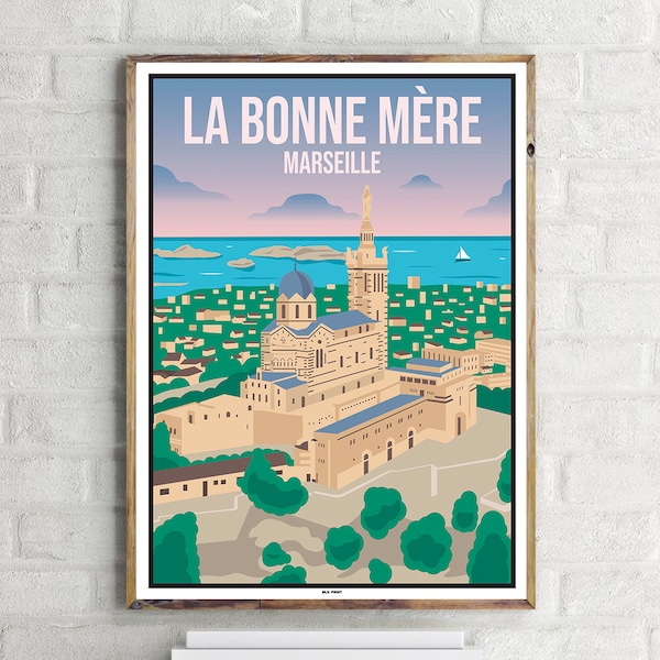 La Bonne Mère Marseille (1) - Vintage Travel Poster