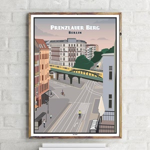 Prenzlauer Berg : Eberswalder Straße (6) - Affiche de voyage vintage