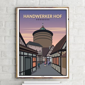 Handwerker Hof Nürnberg (1) - Vintage Travel Poster