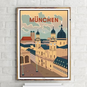 Odeonsplatz (1) - Vintage Travel Poster