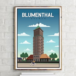 Bremen Blumenthal (1) - Vintage Travel Poster