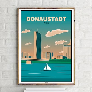 Wien Donaustadt (1) - Vintage Travel Poster