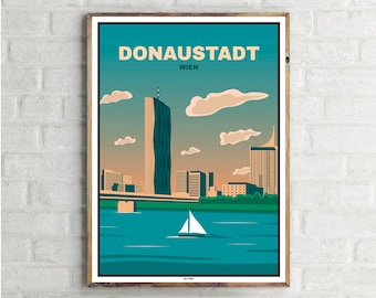 Wien Donaustadt (1) - Vintage Travel Poster