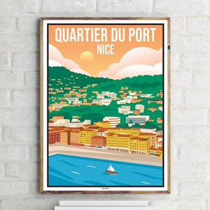 Nice Quartier du Port (1) - Vintage Travel Poster