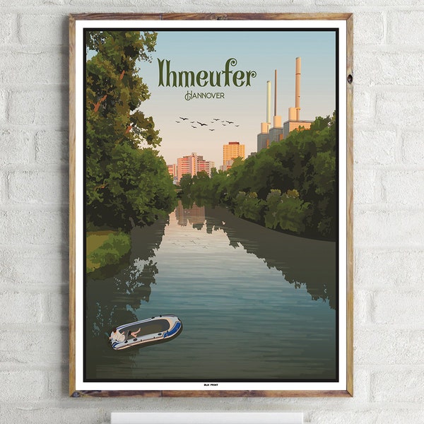 Linden: Ihmeufer (3) - Vintage Travel Poster