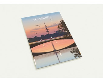 Carte postale (paquet de 10): Hambourg