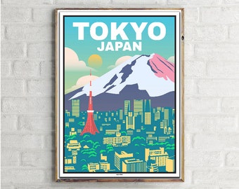 Tokyo Tower (1) - Vintage Travel Poster