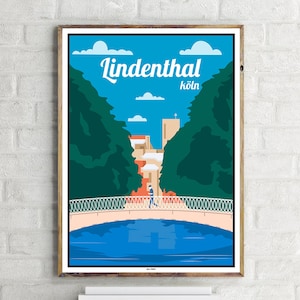 Köln Lindenthal (1) - Vintage Travel Poster