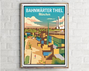 Munich Bahnwärter Thiel (1) - Vintage Travel Poster