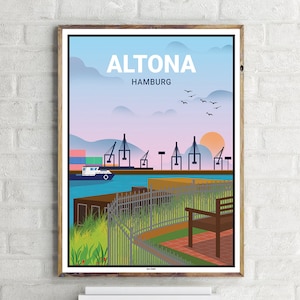 Hamburg Altona (1) - Vintage Travel Poster
