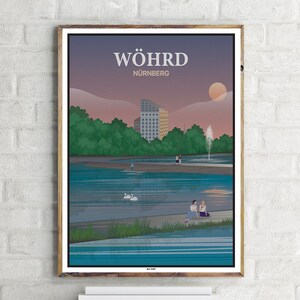 Nürnberg Wöhrd (1) - Vintage Travel Poster