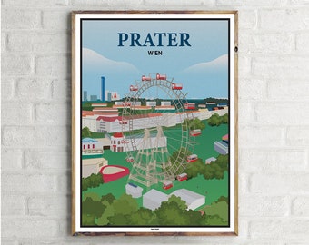 Prater Wien (1) - Vintage Travel Poster