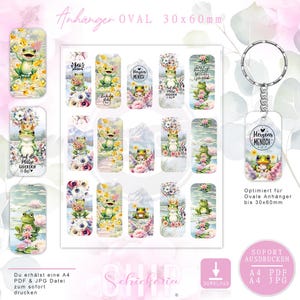 ANHÄNGER Vorlage / Sublimation - Aufkleber - Wasserdecal 30x60mm