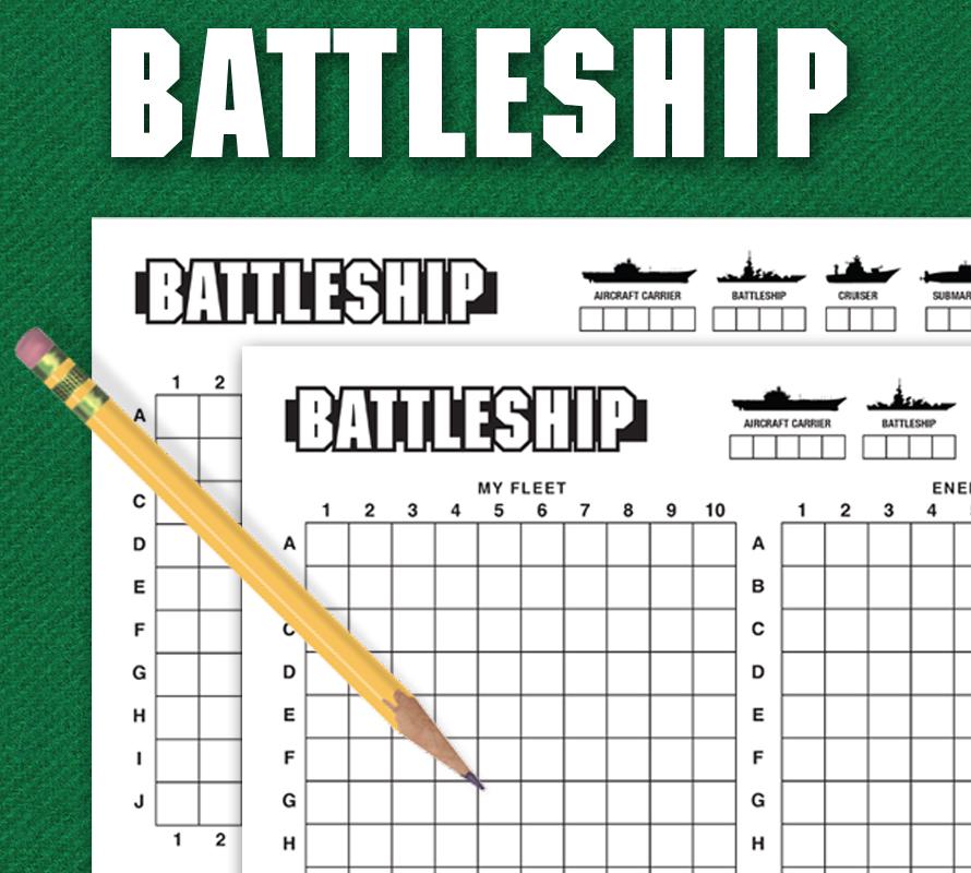 Battleship - Educational Paper & Pencil Game for Kids - Etsy
