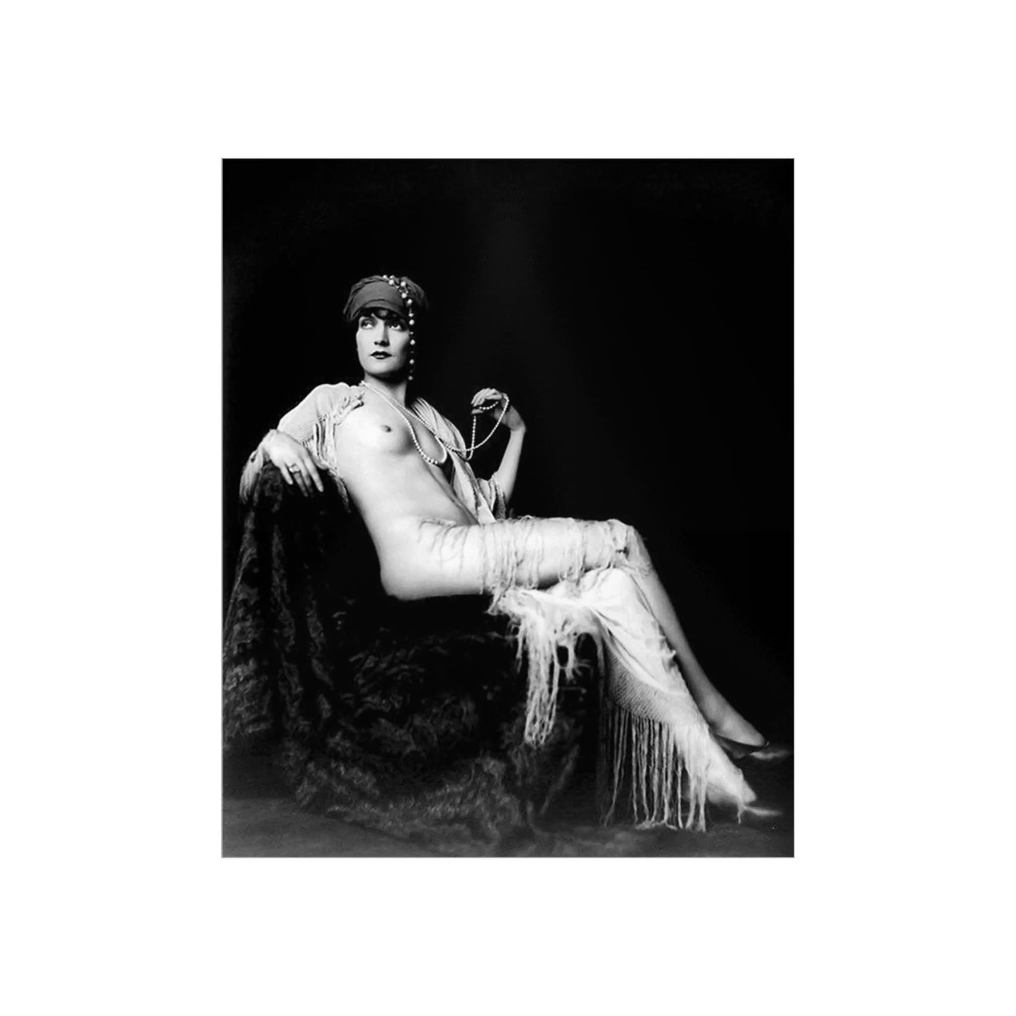 1920's Era Ziegfeld Follies Actress Nude Black and White Etsy UK