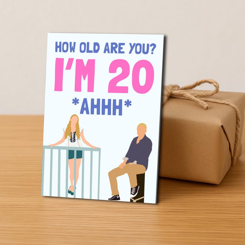 Mamma Mia 20th Birthday Card | Funny Birthday Card for Her | Friend Birthday Card image 2