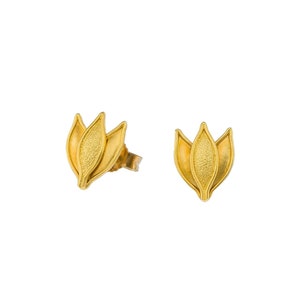 Byzantine Gold Laurel Earrings
