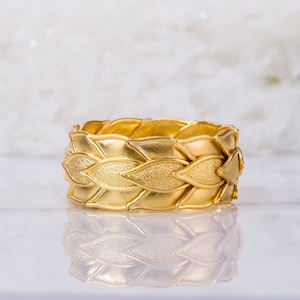 18K Byzantine Gold Laurel Ring