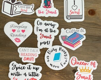 Book Tok Smut Stickers / Bundle of Stickers / Waterproof Sticker / Smut Book Tok / Book Lover / Book Nerd / Avid Reader