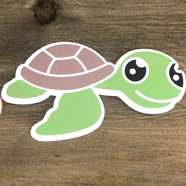 Baby Sea Turtle / Animal Sticker / Waterproof Sticker / Vinyl / Water Bottle, Laptop, Tumbler Stickers