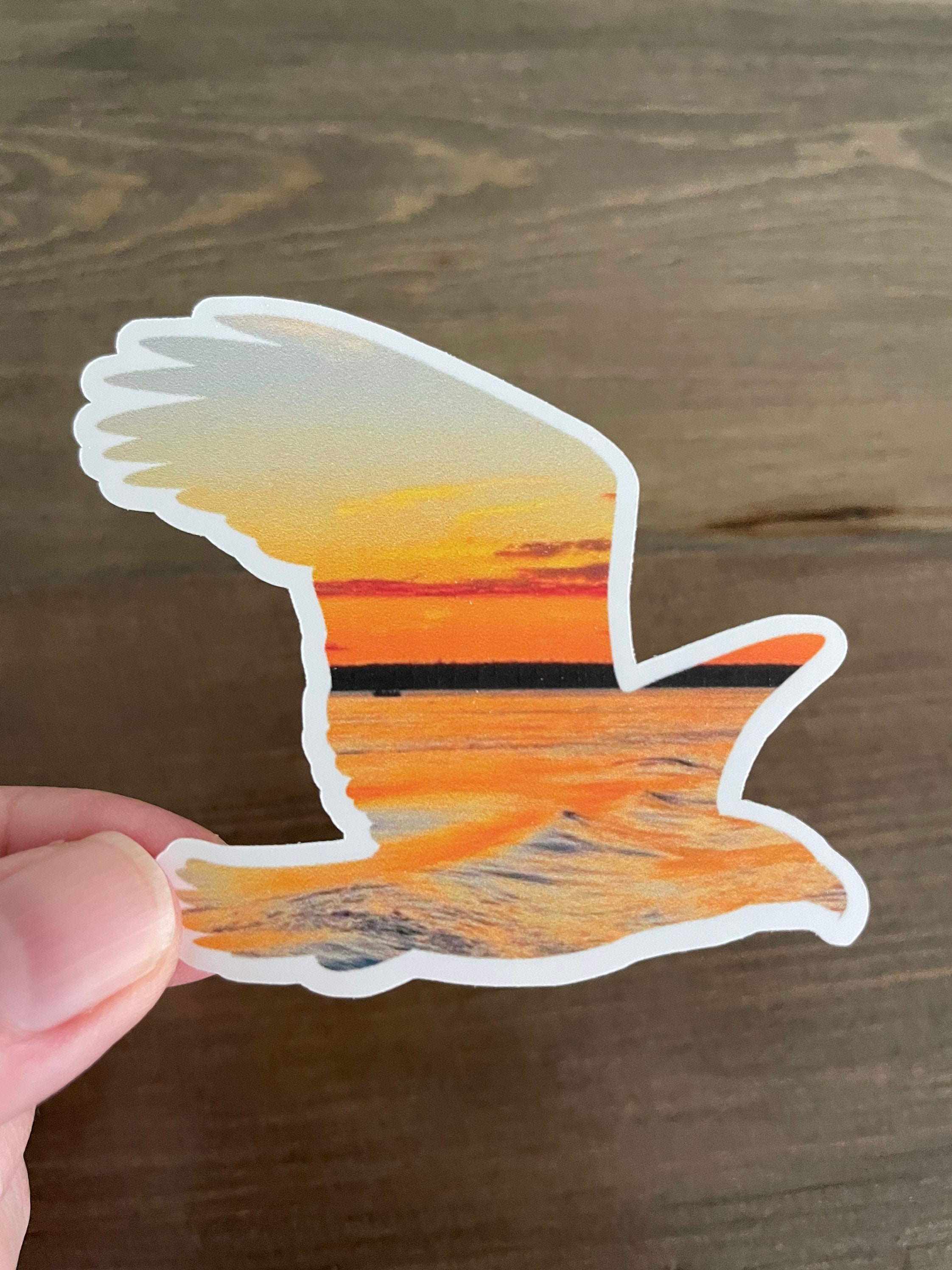 Eigel Sticker Eagle Sticker / Eagle With Sunset Sticker / Waterproof Sticker / Vinyl ...