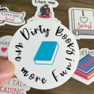 Book Tok Smut Stickers / Bundle of Stickers / Waterproof Sticker / Smut Book Tok / Book Lover / Book Nerd / Avid Reader afbeelding 3