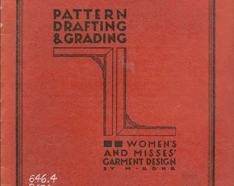 Vintage book 60s in PDF | Pattern Drafting and Grading | Women's Garment Design | English edition | Instant download