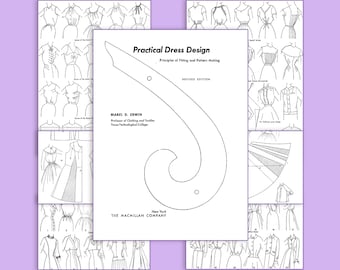 Libro di cucito PDF / Progettazione pratica di abiti / Principi di vestibilità e modellistica / Editore inglese / Download immediato