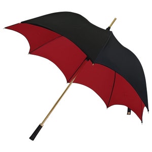 Black and Red Gothic-Style Umbrella - BELLATRIX