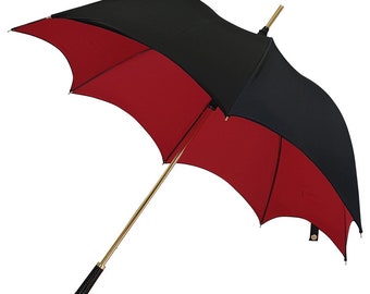 Black and Red Gothic-Style Umbrella - BELLATRIX