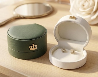 Elegante weiße Schmuck Geschenkbox - Ring, Anhänger, Ohrringe