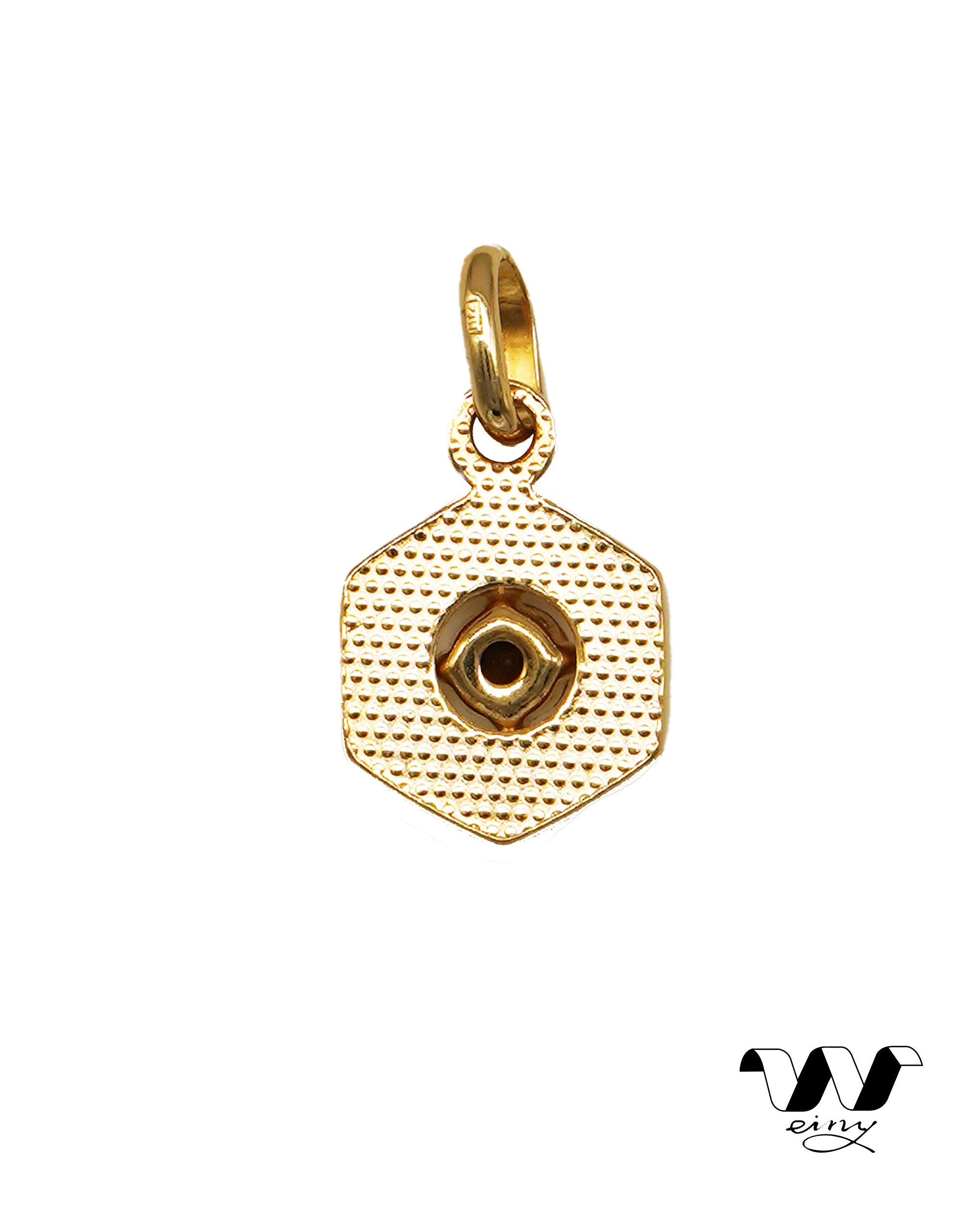 Pendentif Croix Ancienne En Plaqué Or - Bijou Vintage, Occasion