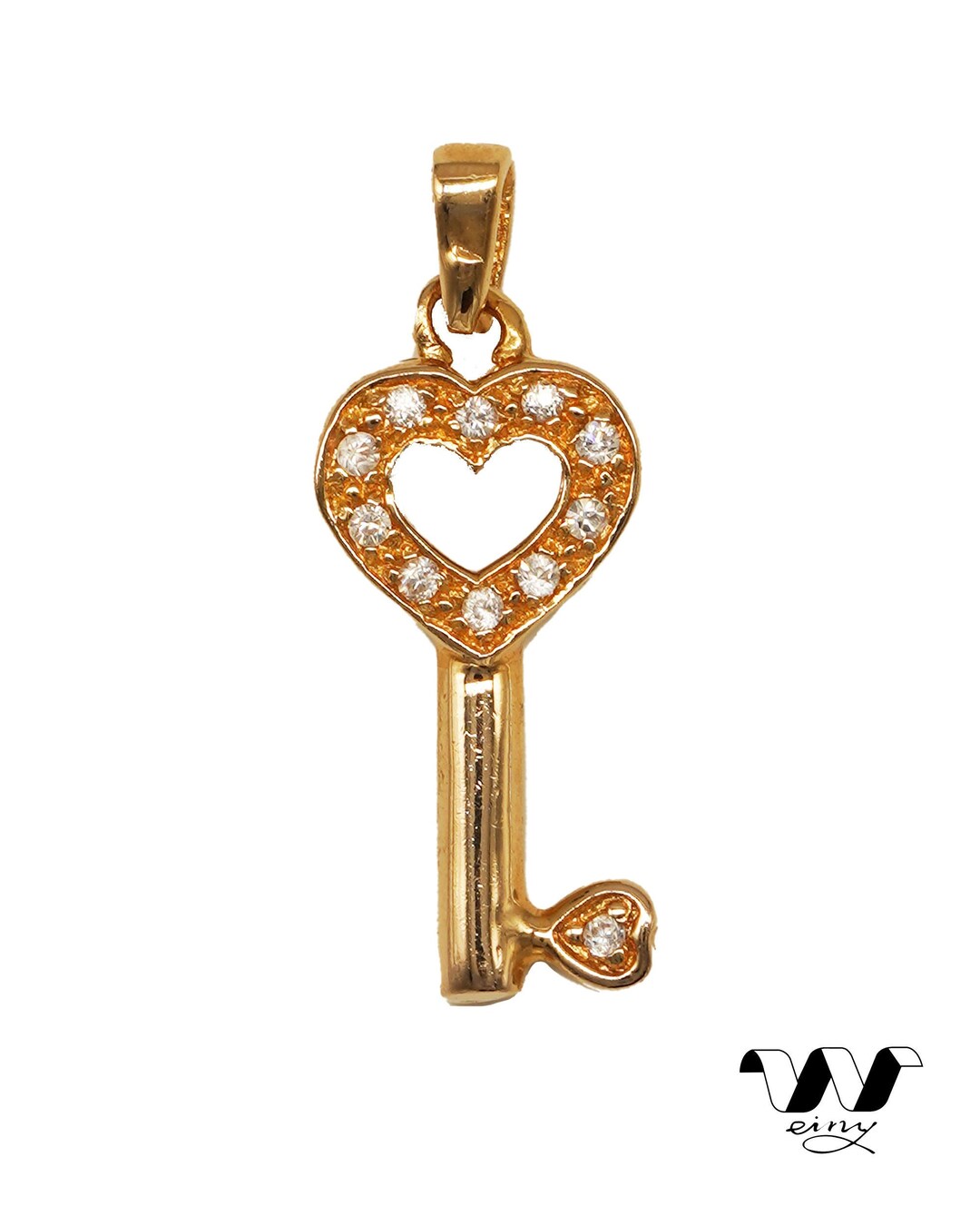 Vintage Heart Key Pendant Necklace Plated With A Layer Of 18K Etsy vintage-heart-key-pendant-necklace-plated-with-a-layer-of-18k-etsy