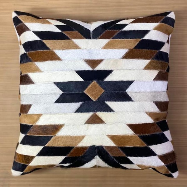 Cowhide Pillow Etsy