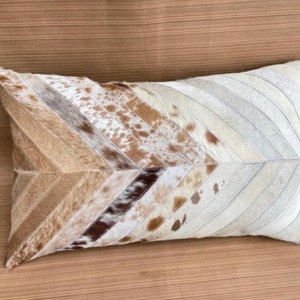 handmade by cowhide pillow cover lumbar fur handmade  whitejersy ten arrow design patchwork free shipping home decor gift 12x20,14X24 HY-33