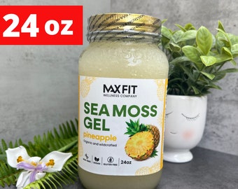 Wildcrafted Gold Sea Moss Gel - Premium Sea Moss Gel With Pineapple | Inspired by Dr. Sebi