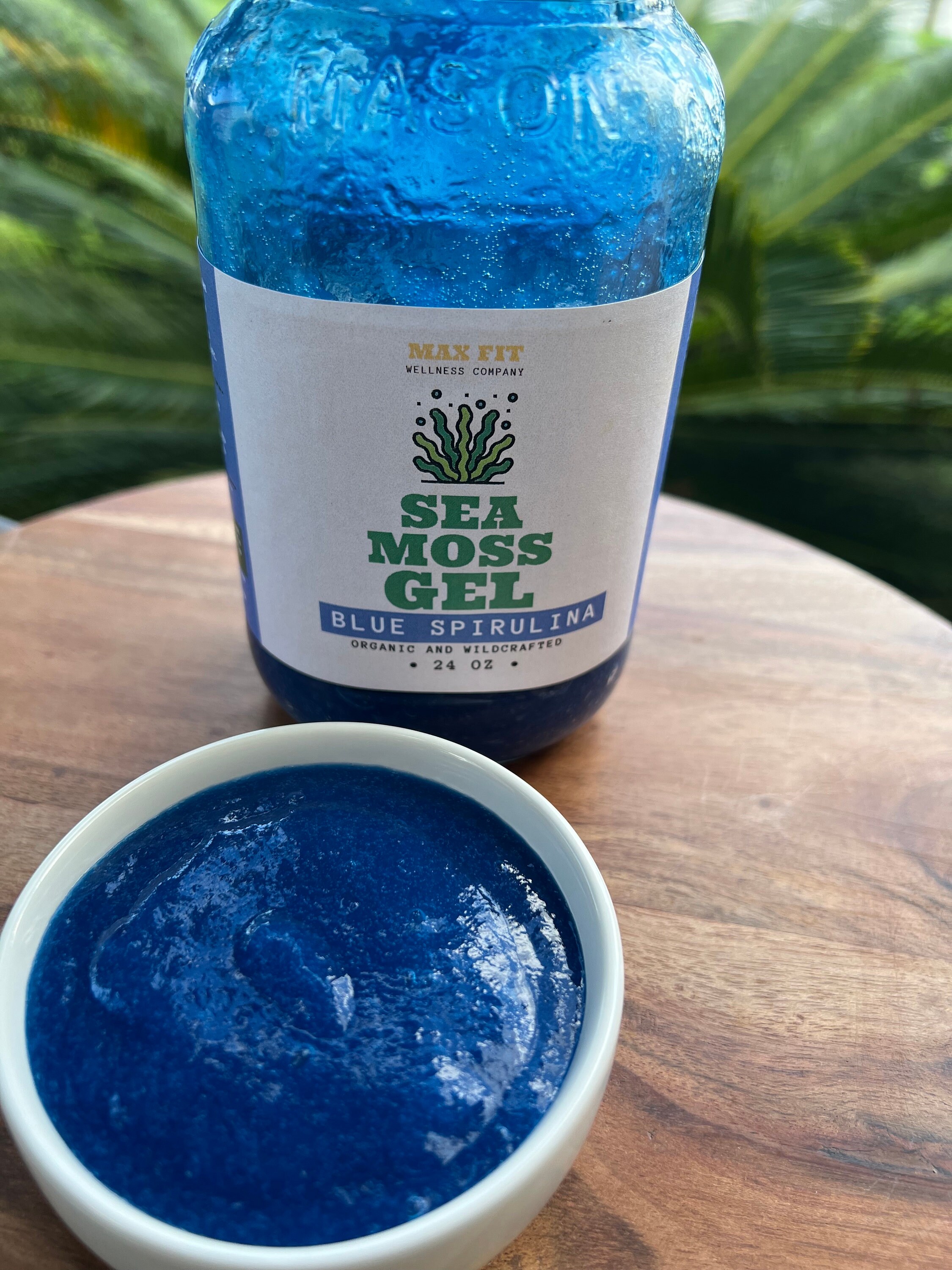 Blue Spirulina Sea Moss Gel 24oz Natural Organic Wildcrafted Etsy