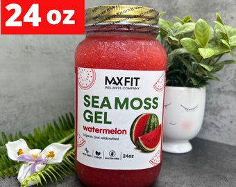 Wildcrafted Gold Sea Moss Gel - Premium Sea Moss Gel With Watermelon | Inspired by Dr. Sebi
