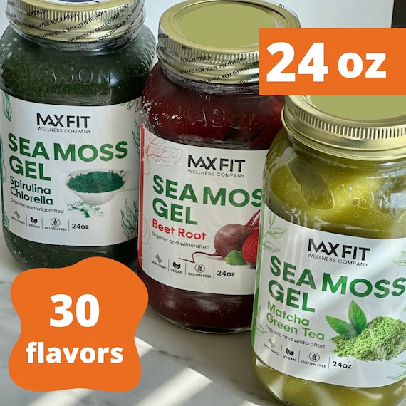 Organic Pure Sea Moss Gel - Wildcrafted Gold Sea Moss From Saint