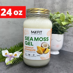 Wildcrafted Gold Sea Moss Gel - Premium Sea Moss Gel With Coconut Pineapple | Inspired by Dr. Sebi
