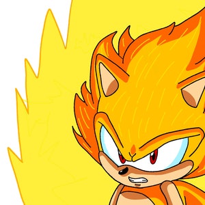 Super Sonic Powerful PNG